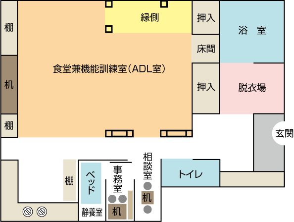 ここち施設見取図